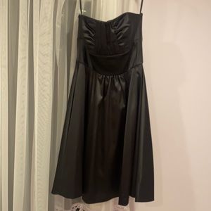 White House Black Market Black Strapless Formal Dress